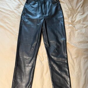 Abercrombie & Fitch Curve Love Vegan Leather Pants